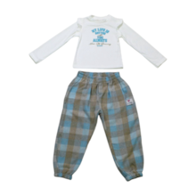Conjunto Longo Feminino Blusa Canelada e Calça Flanela - 1518 - Le Petit 