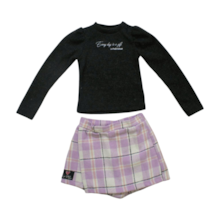 Conjunto Longo Feminino Blusa Canelada e Shorts 1461 - Le Petit 