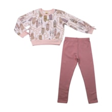 Conjunto Longo Feminino Blusa Casas e Legging 9637 - Livy