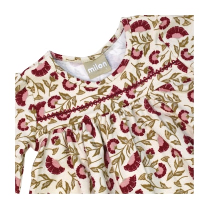 Conjunto Longo Feminino Blusa Com Picueta e Legging 2001490 - Milon