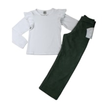 Conjunto Longo Feminino Blusa e Calça Cotele 901 - Lit