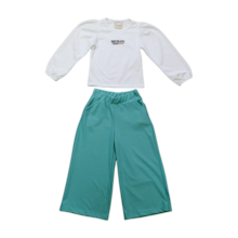 Conjunto Longo Feminino Blusa e Calça Pantalona 35093 Tamanho 2 - Le Petit 
