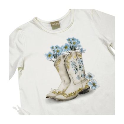 Conjunto Longo Feminino Blusa e Legging Floral 2000790 - Milon