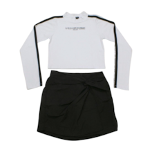 Conjunto Longo Feminino Blusa e Saia 2557 - Itgirl