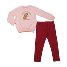 Conjunto Longo Feminino Blusa Estampa Capivara e Legging 17295 - Boca Grande