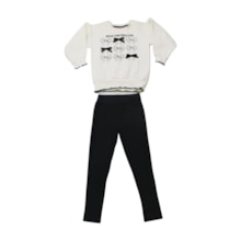 Conjunto Longo Feminino Blusa Laços e Legging Lisa 8344 - By Gus