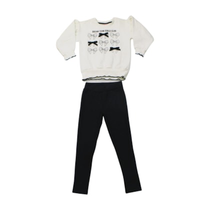 Conjunto Longo Feminino Blusa Laços e Legging Lisa 8344 - By Gus