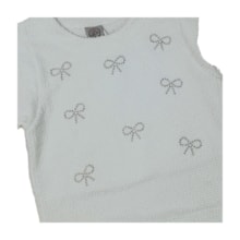 Conjunto Longo Feminino Blusa Laços e Saia Corino 905 - Lit