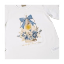 Conjunto Longo Feminino Blusa Lâmpada e Legging Flores 2001483 - Milon