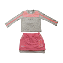 Conjunto Longo Feminino Blusa Malha e Saia Moletom - 1527 - Le Petit 