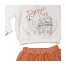 Conjunto Longo Feminino Blusa Paris e Saia Tule 9634 - Livy