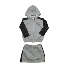 Conjunto Longo Feminino Blusa Saia e Colete 3 Peças - 1520 - Le Petit 