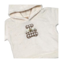 Conjunto Longo Feminino Blusa Urso e Legging Xadrez 9586 - Livy