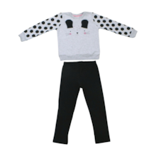 Conjunto Longo Feminino Blusão Carinha e Legging 6977 - By Gus 