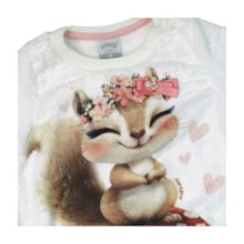 Conjunto Longo Feminino Blusão e Legging Estampada Esquilo A8104 - Alakazoo