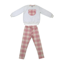 Conjunto Longo Feminino Blusão e Legging Xadrez  65296 - Alakazoo 