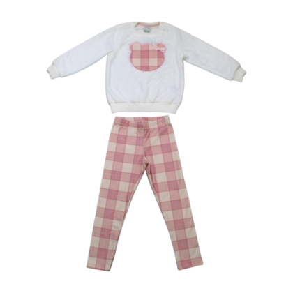Conjunto Longo Feminino Blusão e Legging Xadrez  65296 - Alakazoo 