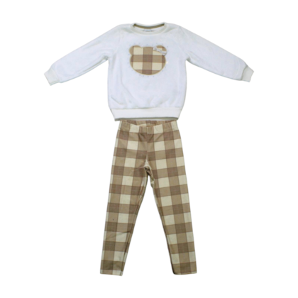 Conjunto Longo Feminino Blusão e Legging Xadrez  65296 - Alakazoo 