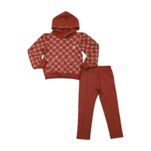 Conjunto Longo Feminino Blusão Estampa Laços e Legging 22851 - Glinny  