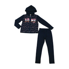 Conjunto Longo Feminino Blusão  Estampa Some e Legging 55494 - Brandili