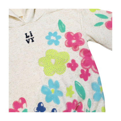 Conjunto Longo Feminino Blusão Estampado Flores e Legging 9029 - Livy    