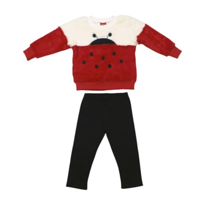 Conjunto Longo Feminino Blusão Joaninha e Legging 1000747 - Kyly