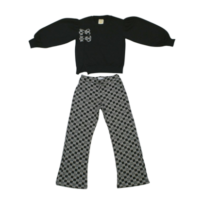 Conjunto Longo Feminino Blusão Laço e Legging 37020 - Angerô 