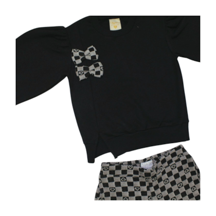 Conjunto Longo Feminino Blusão Laço e Legging 37020 - Angerô 