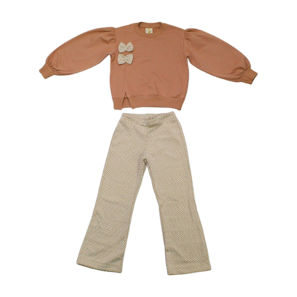 Conjunto Longo Feminino Blusão Laço e Legging 37020 - Angerô 