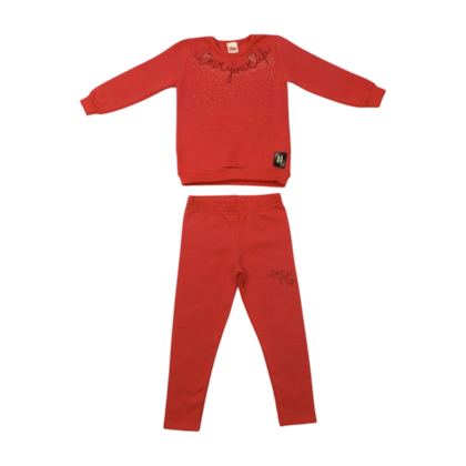 Conjunto Longo Feminino Blusão Love e Legging 9013 - Livy 