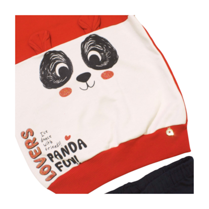 Conjunto Longo Feminino Blusão Panda e Legging 71319 - Alenice 