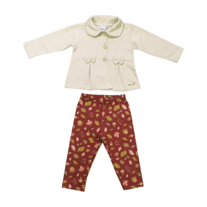 Conjunto Longo Feminino Casaco Moletom e Legging Estampada 11670 - Kaiani 