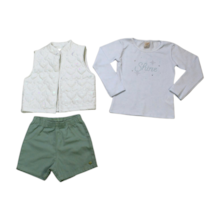 Conjunto Longo Feminino Colete, Blusa e Shorts 3 Peças 11788 - Tiny Joy 