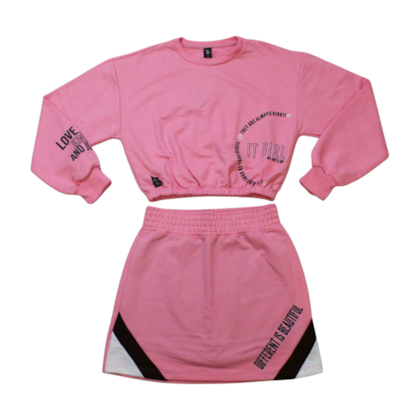 Conjunto longo Feminino com Saia 2571 - Itgirl 