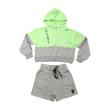 Conjunto Longo Feminino com Shorts Blusa Capuz 2567 - Itgirl