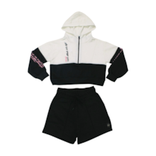 Conjunto Longo Feminino com Shorts Blusa Capuz 2567 - Itgirl 