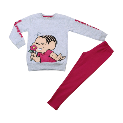 Conjunto Longo Feminino Mônica 7049 - Turma da Mônica