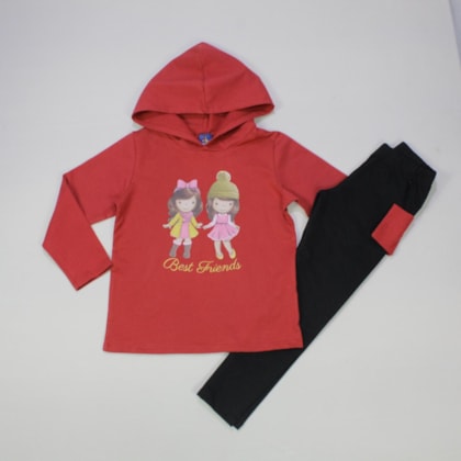 Conjunto Longo Feminino Sortidos com Capuz 138600 - Pipa