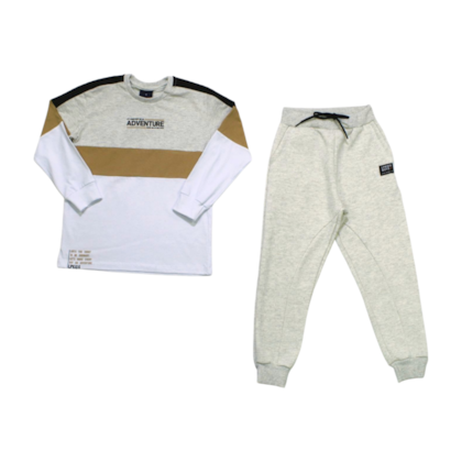 Conjunto Longo Masculino Camiseta e Calça Moletom 6378 - LPKIDS 