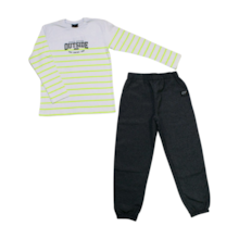 Conjunto Longo Masculino Camiseta e Calça Tecido 6382 - LPKIDS 