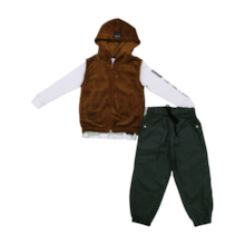Conjunto Longo Masculino Colete Calça 3 Peças - 6316 - LPKIDS