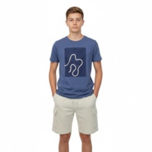 Conjunto Mascuino Camiseta Estampada e Bermuda Moletinho 102790 - Trick Nick