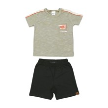 Conjunto Masculino 221351 Camiseta Rajada e Bermuda Moletinho - Elian