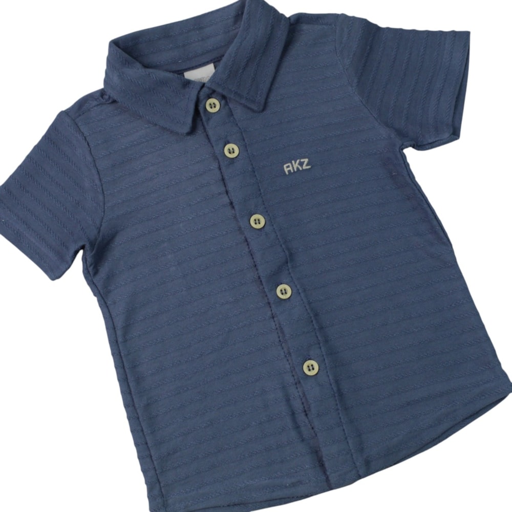 Conjunto Masculino Camisa e Bermuda Moletinho A5327 - Alakazoo