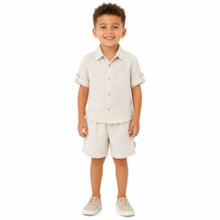 Conjunto Masculino Camisa e Bermuda Tecido 425501 - Vrasalon