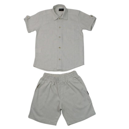 Conjunto Masculino Camisa e Bermuda Tecido 425501 - Vrasalon