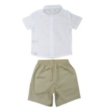 Conjunto Masculino Camisa e Bermuda Tecido A0555 - Alakazoo