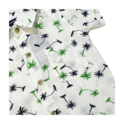 Conjunto Masculino Camisa Estampada Coqueiros e Bermuda Sarja 405499 - Vrasalon 