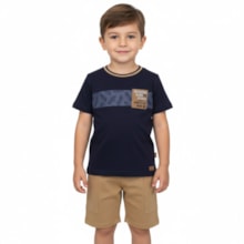 Conjunto Masculino Camiseta Adventure e Bermuda Moletinho 47108 - Rei Rex