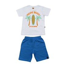 Conjunto Masculino Camiseta Beach e Bermuda Moletinho 8526 - Livy 